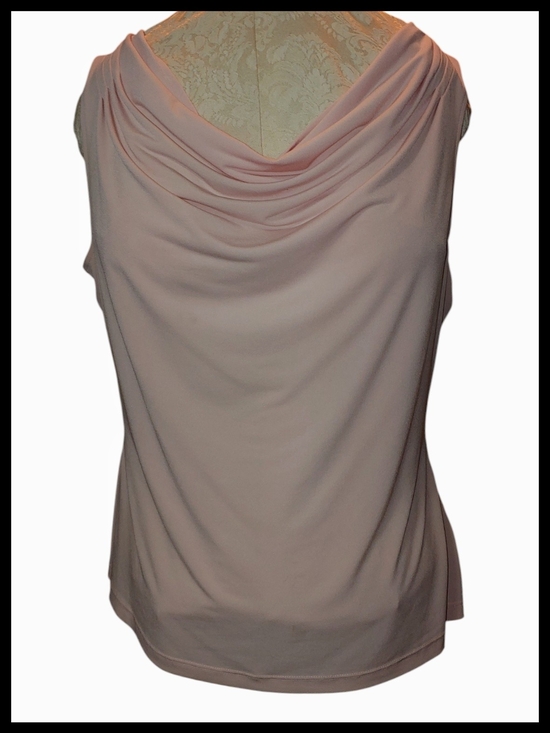 Calvin Klein Tops - Calvin Klein Blush Pink Sleeveless Cowl Neck Blouse
